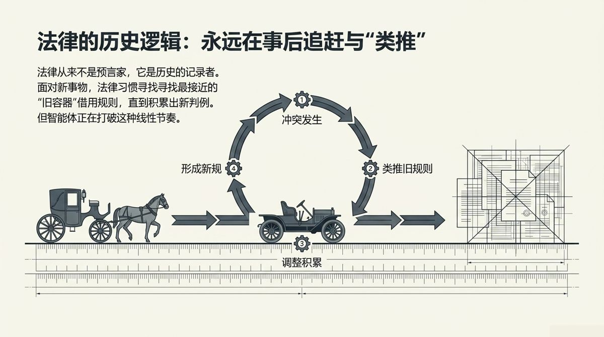 马车到汽车的类推循环:冲突、类推、调整、成规四环追赶新事物