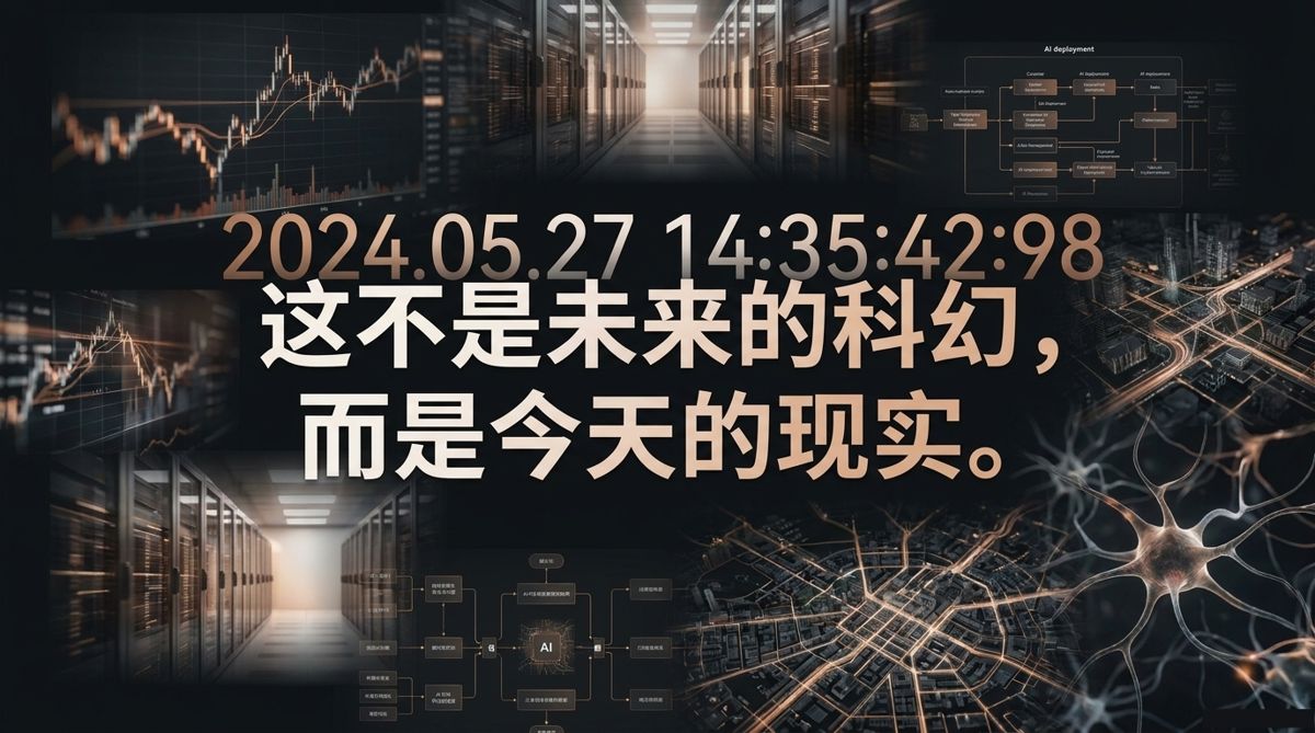 这不是未来的科幻，而是今天的现实——数据中心、行情图与调用拓扑的时间戳拼贴