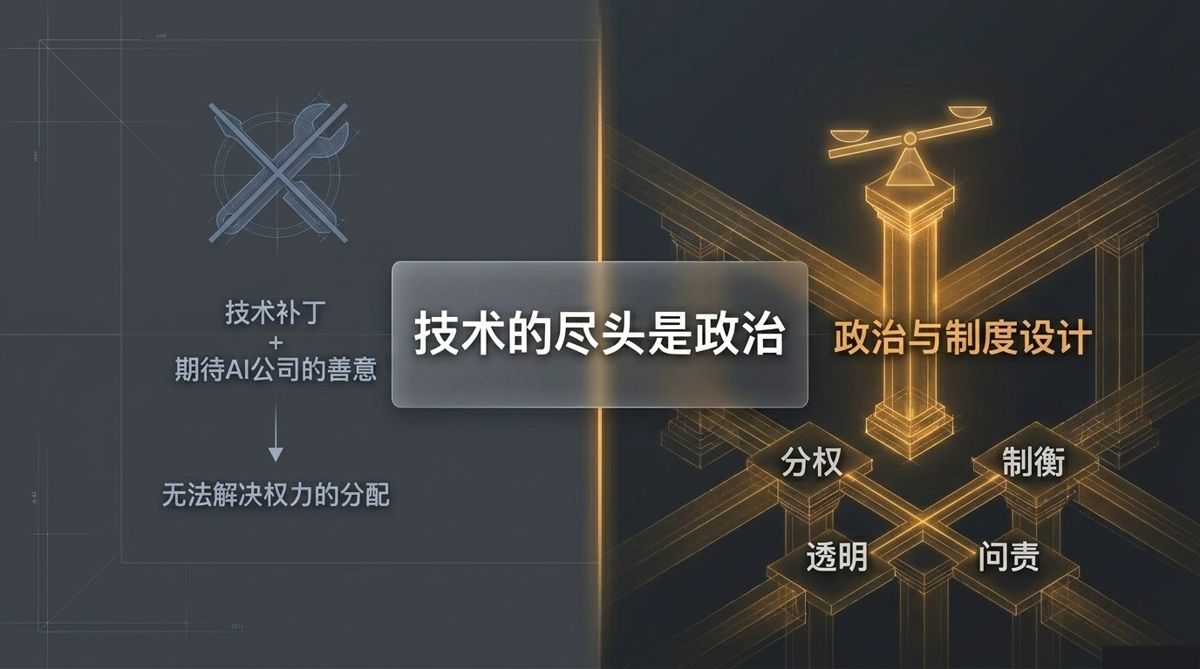 技术的尽头是政治——左右对照：技术补丁失效 vs 政治与制度设计